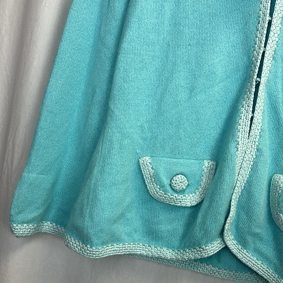NWT Banana Republic Angora Blend Sea Blue Cardigan Sweater Size M - Picture 4 of 10
